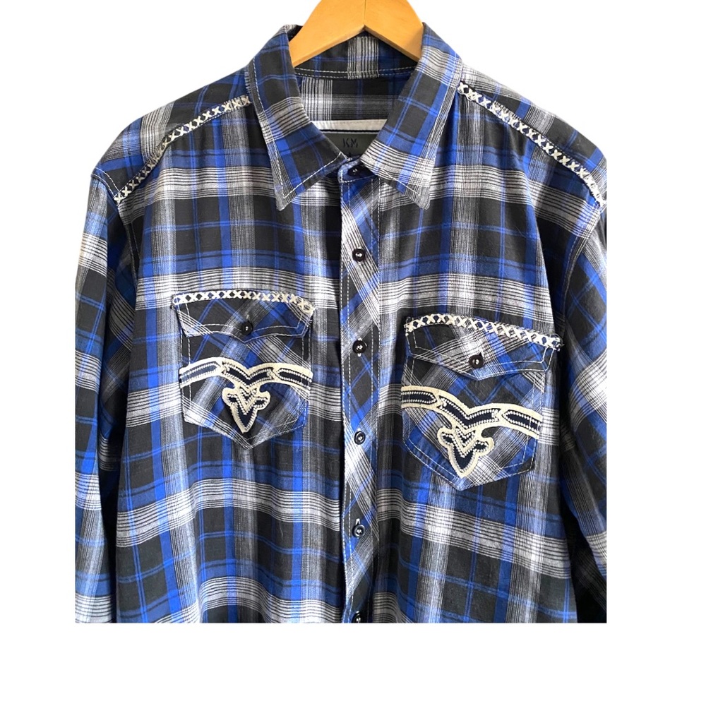 - - Km (King Maker) Super Cool Button Down. - image 3